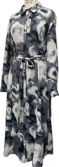 Grey Print Dress