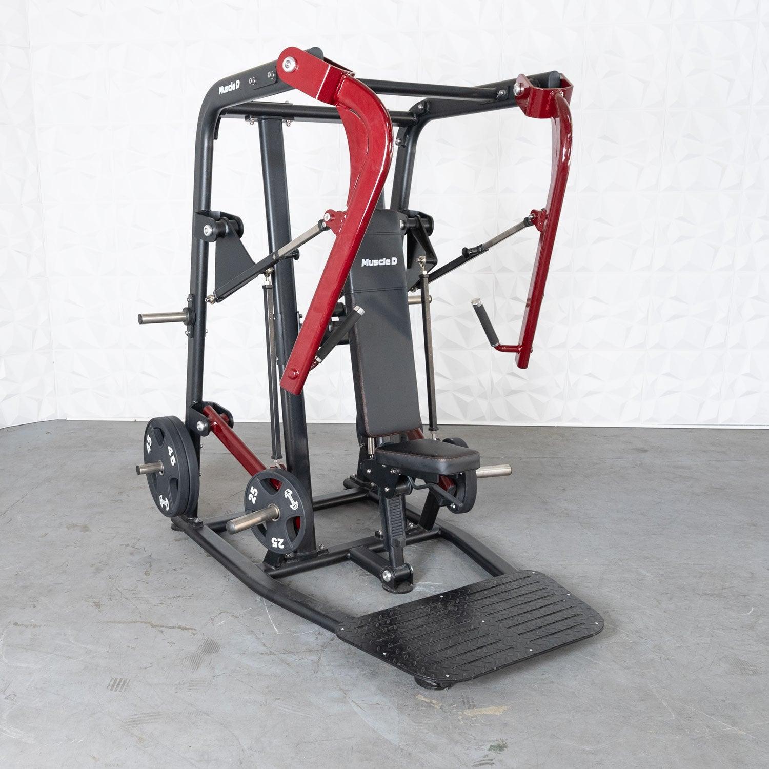 Pro Strength Wide Chest Press - Muscle D Fitness - Premium Adjustable Plate Loaded Bench Press