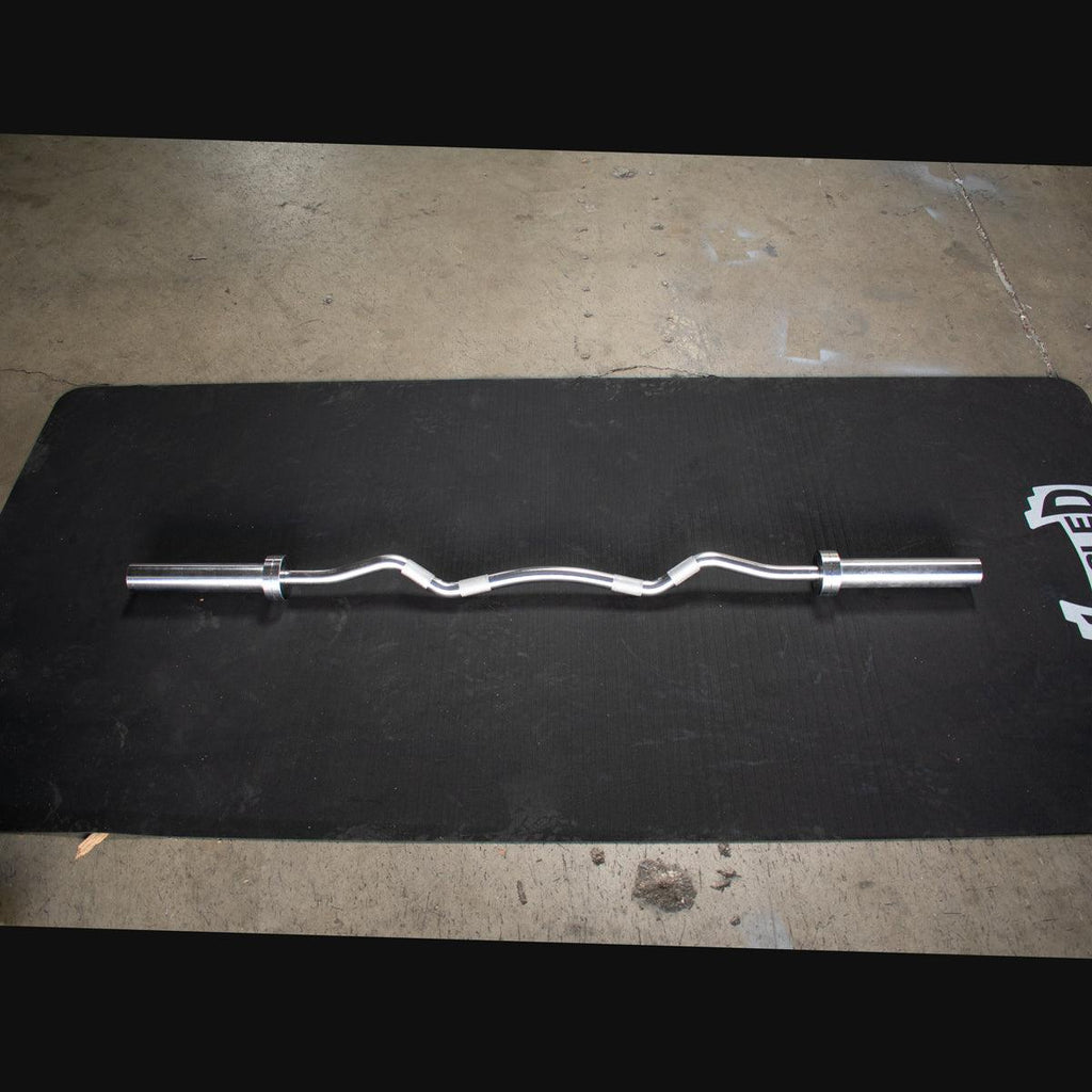 5' Hard Chrome EZ Curl Bar – Ergonomic Arm Training | Muscle D Fitness