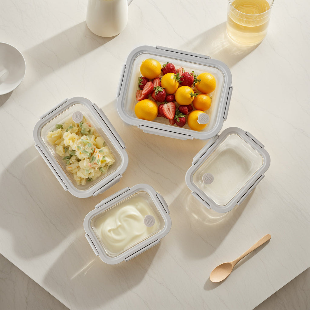 Rectangular Glass Container Set