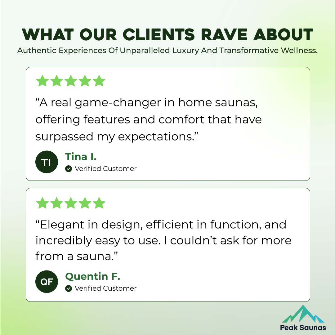 Peak Saunas Rainier 1-Person Full Spectrum Infrared Sauna with XL Medical-Grade Red Light Therapy & Smart WiFi App Control