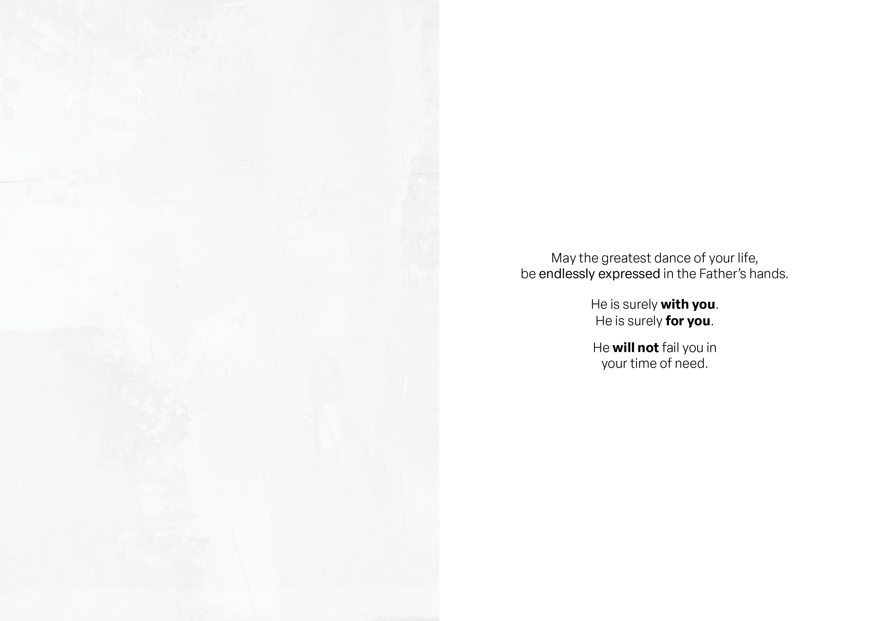 Endless Dance in the Father's Hands - Brunette Version Greeting Card