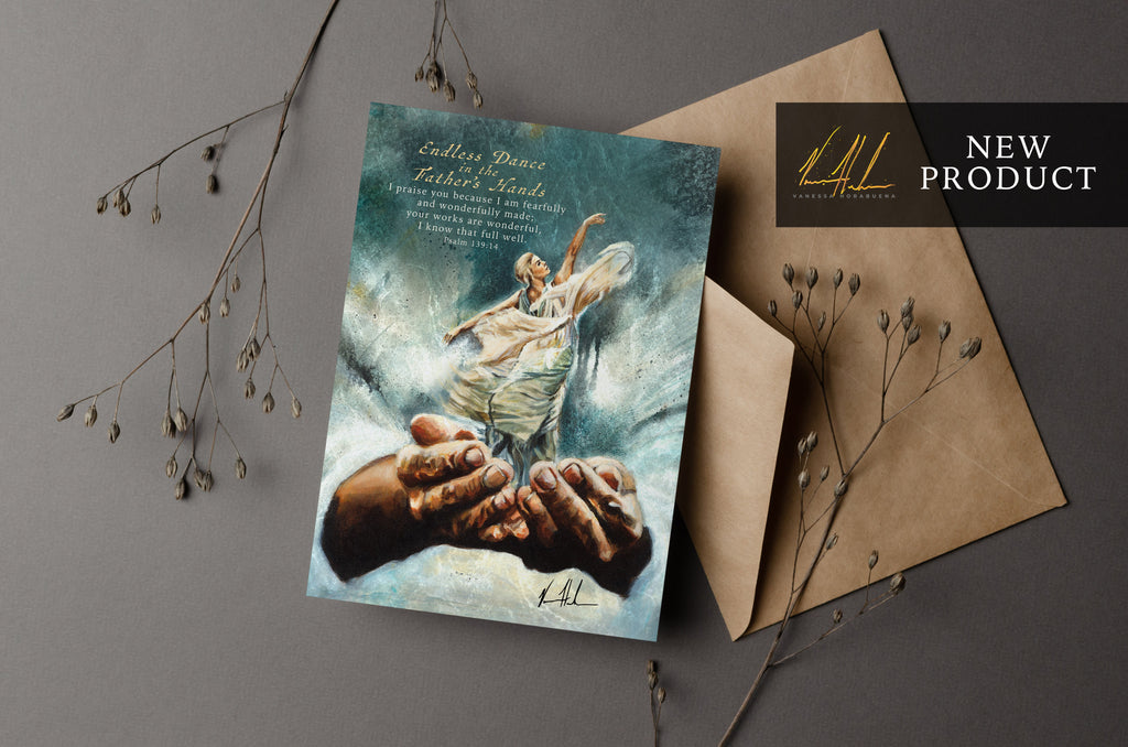 Endless Dance in the Father's Hands - Blonde Version Greeting Card