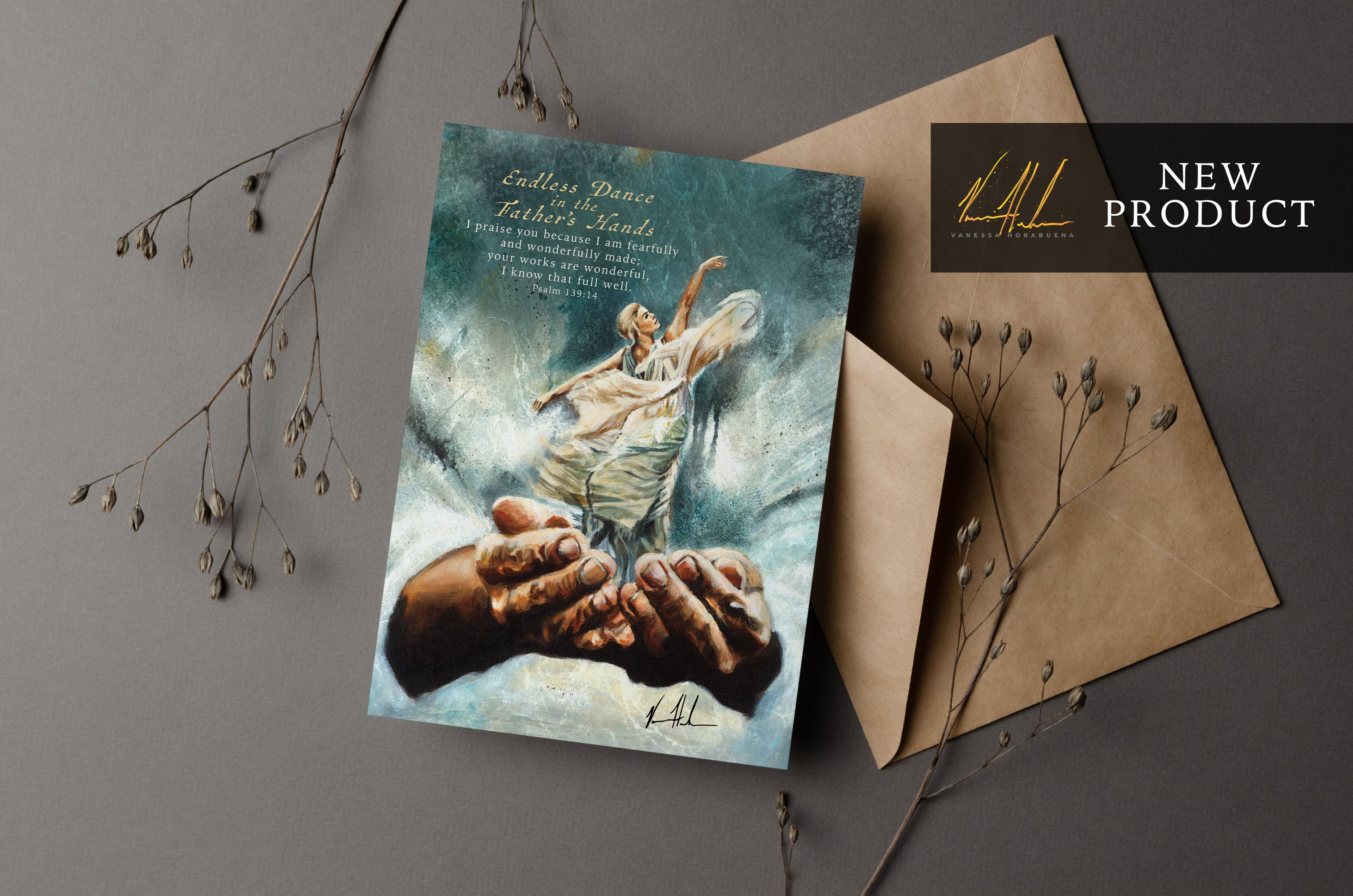 Endless Dance in the Father's Hands - Blonde Version Greeting Card