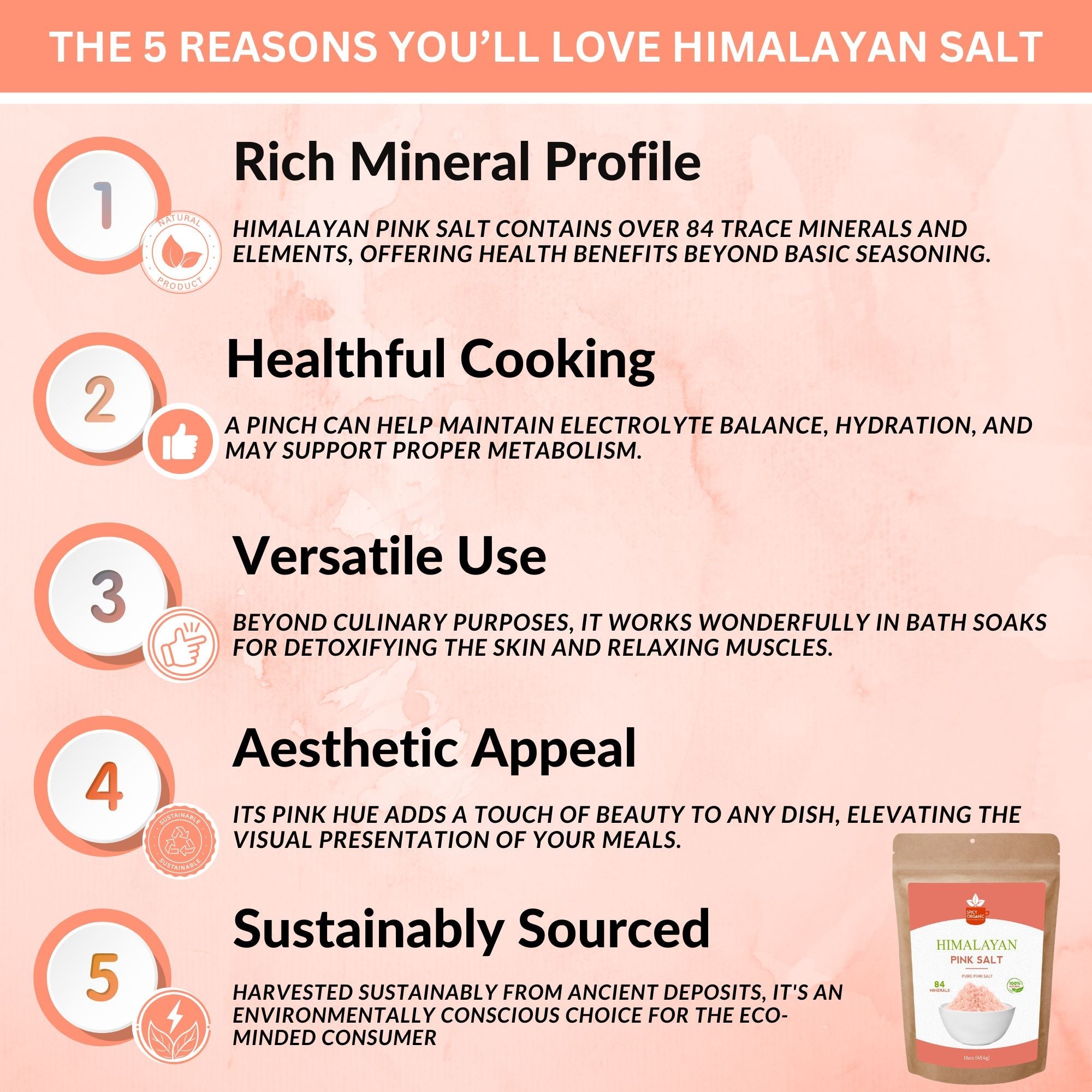 Fine Ground Himalayan Pink Salt - Pure and Natural Pink Himalayan Salt for Cooking, Baking, and Seasoning