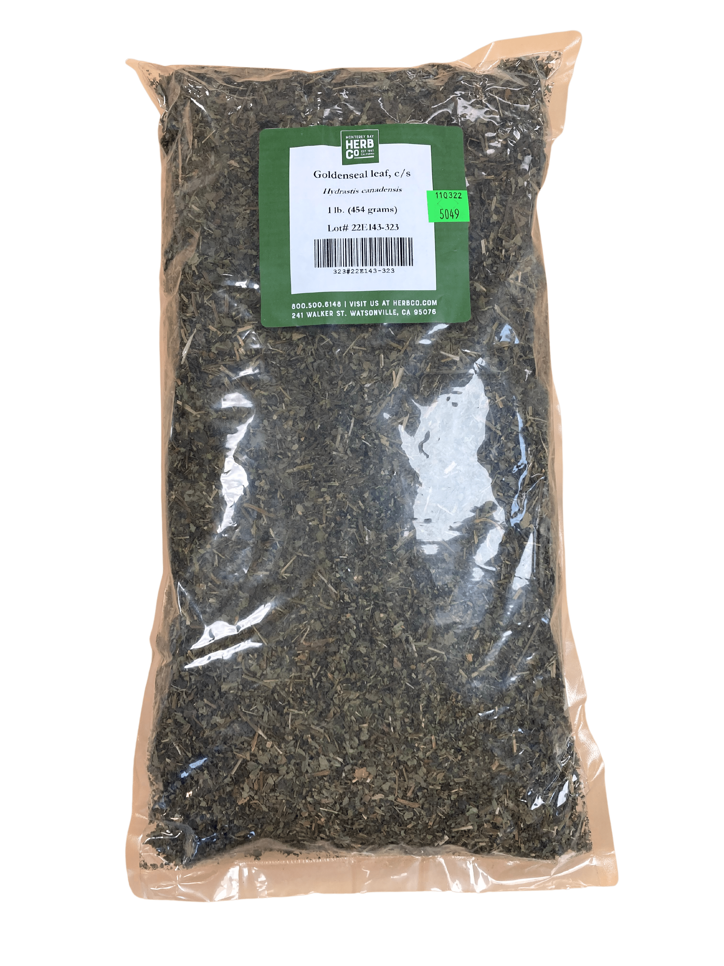 Goldenseal Leaf, Cut, Sifted