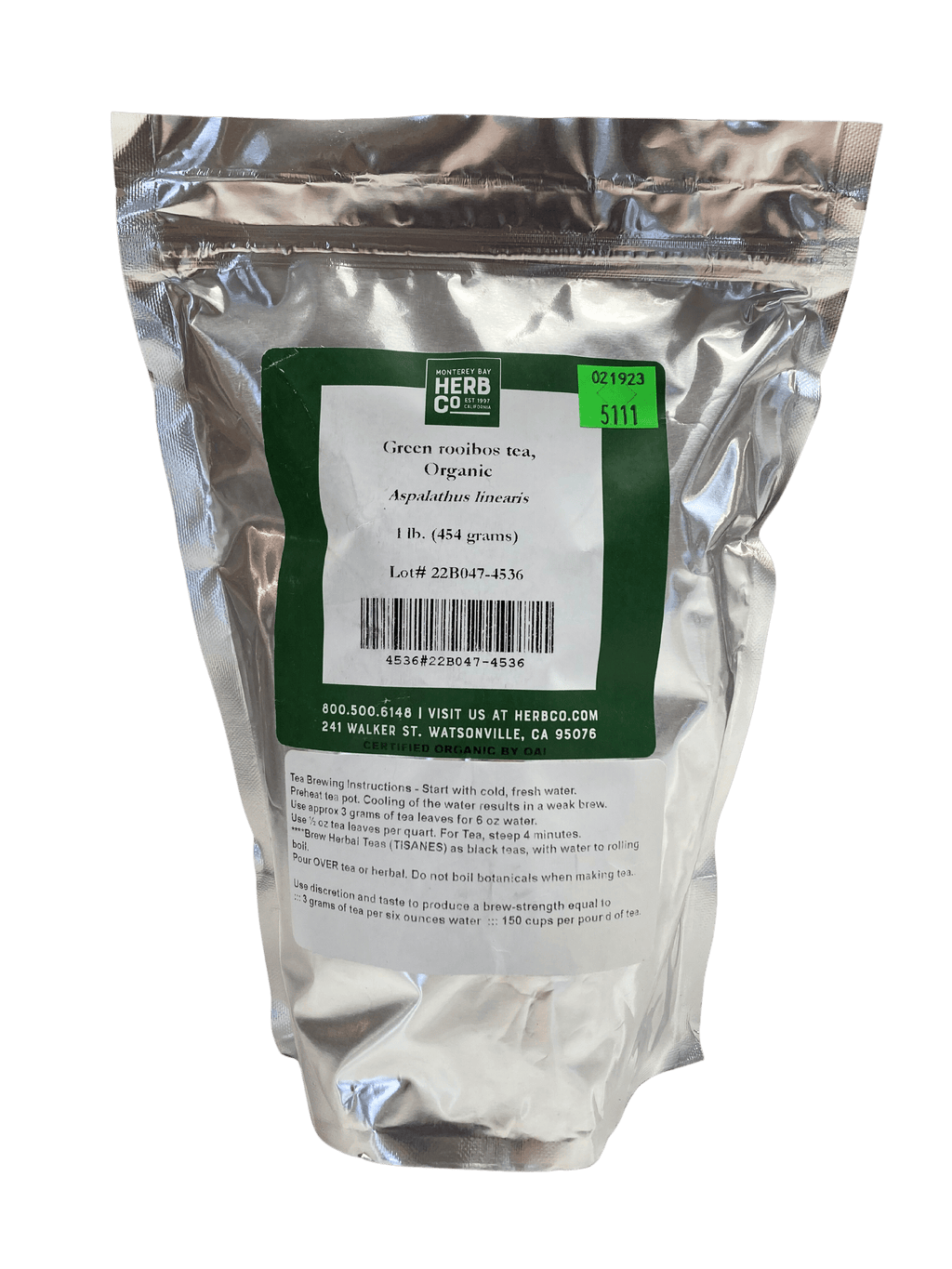 Rooibos Tea, Green, Organic