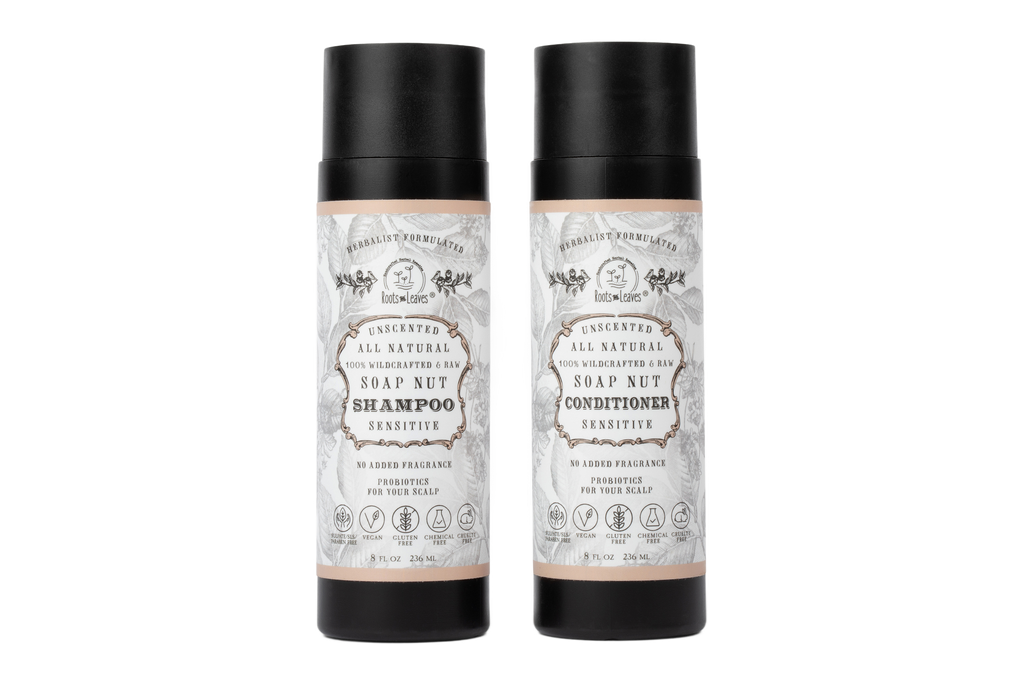 All Natural Soapnut CONDITIONER - UNSCENTED - wild fermented probiotics for your scalp