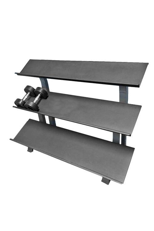 3-Tier Hex Dumbbell Rack - Muscle D Fitness - 15 Pair Storage