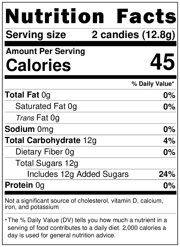 Honey Candies, Individually Wrapped