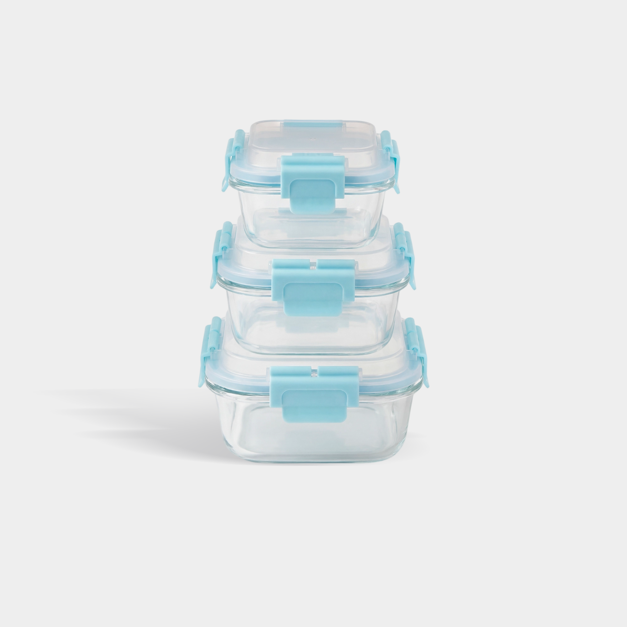 High Top Lid Square Containers