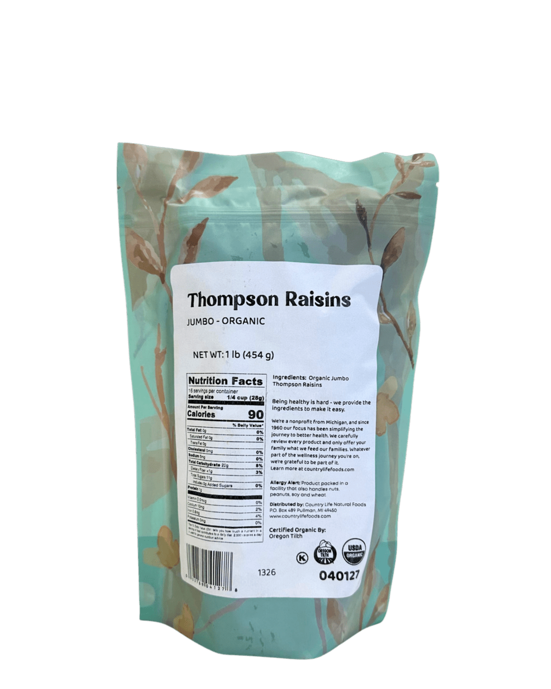 Raisins, Thompson Jumbo, Organic