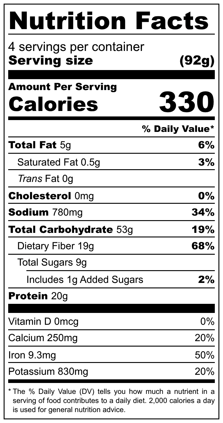 Instant Chili, Wheat Free