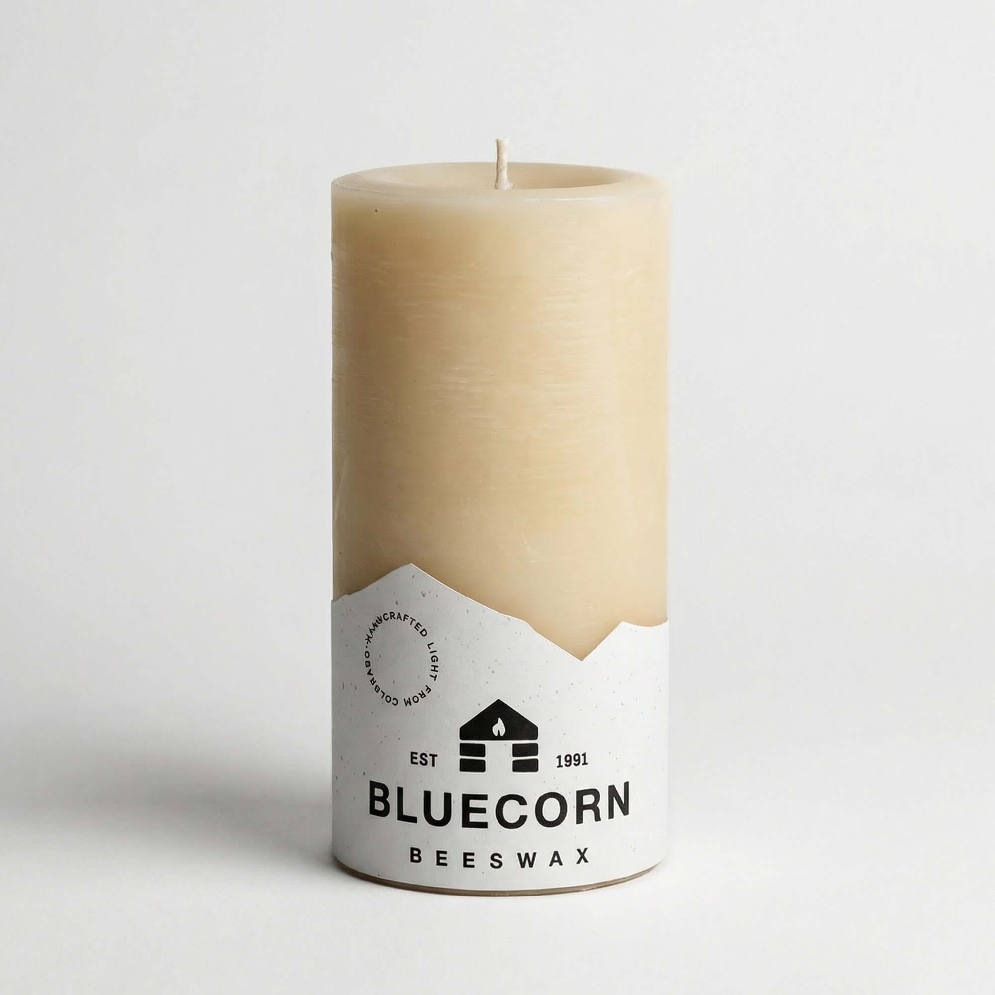 Ivory Pure Beeswax Pillar Candles