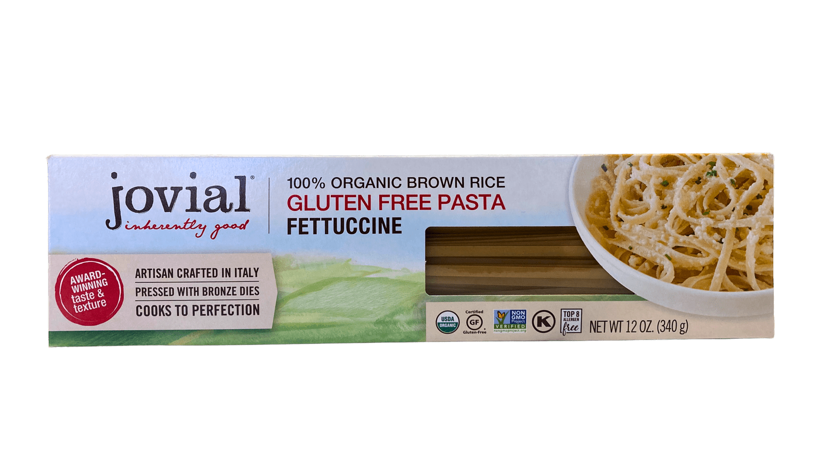 Fettuccine, Brown Rice, Organic, Jovial, Gluten-Free