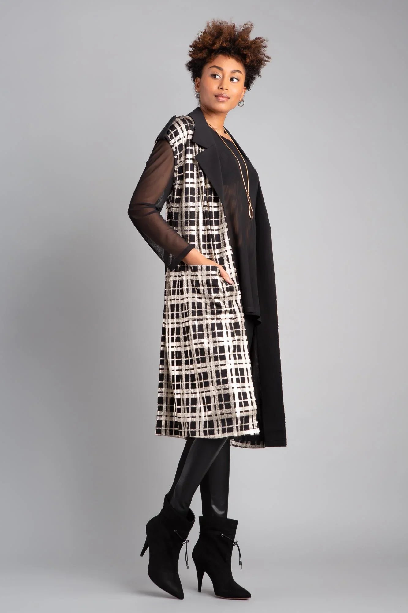 Berek Plaid Foil Vest