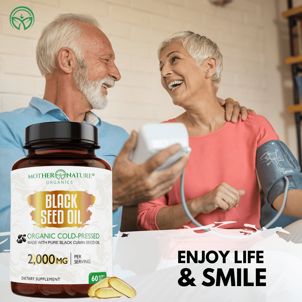 Organic Black Seed Oil Softgels — 2,000mg per Serving