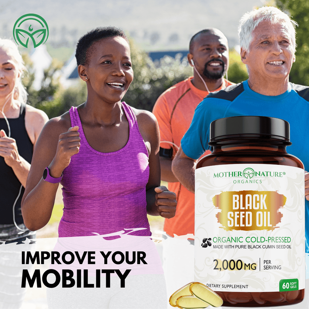 Organic Black Seed Oil Softgels — 2,000mg per Serving