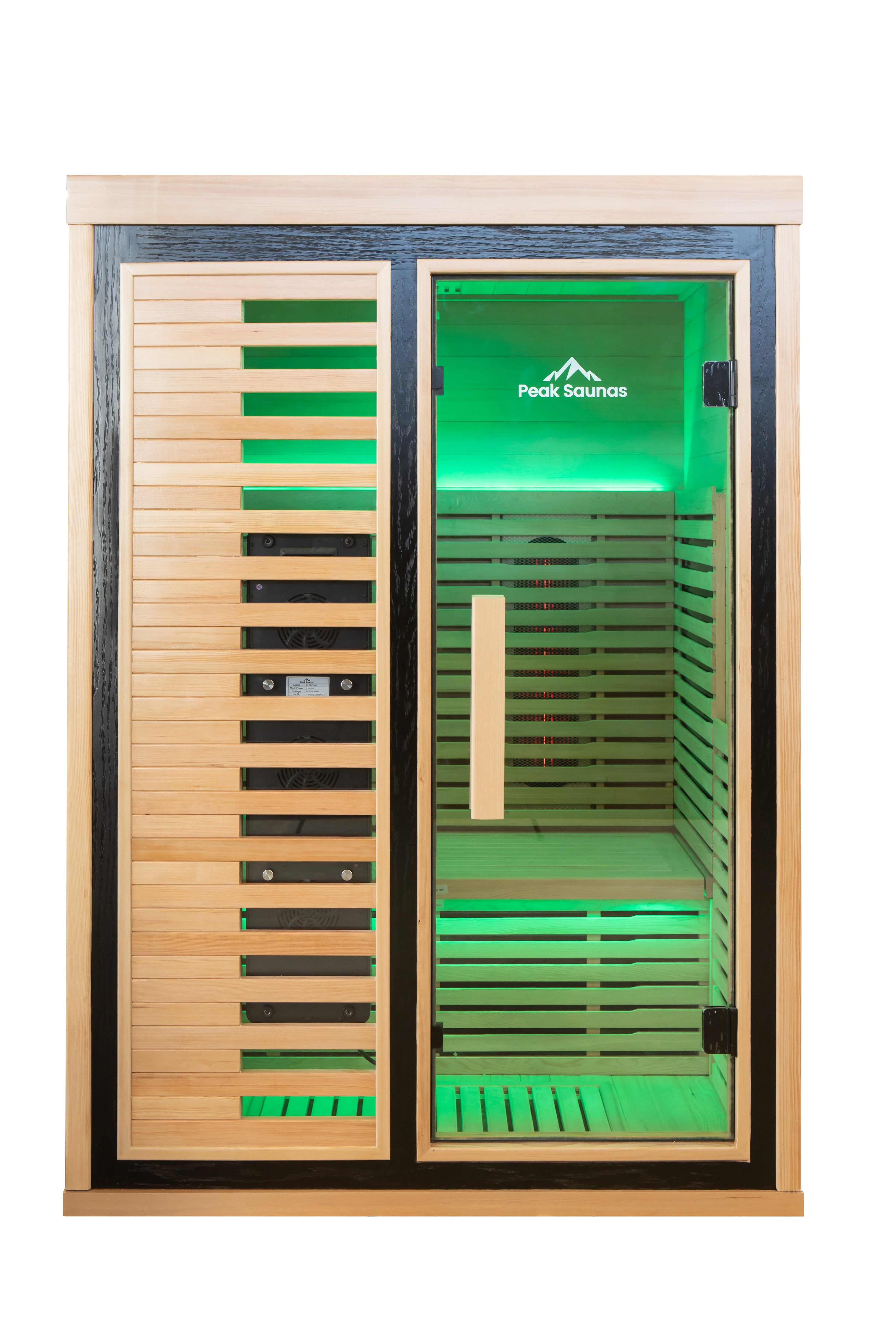 Peak Saunas Everest 2-Person Full Spectrum Infrared Sauna with XL Medical-Grade Red Light Therapy & Smart WiFi App Control