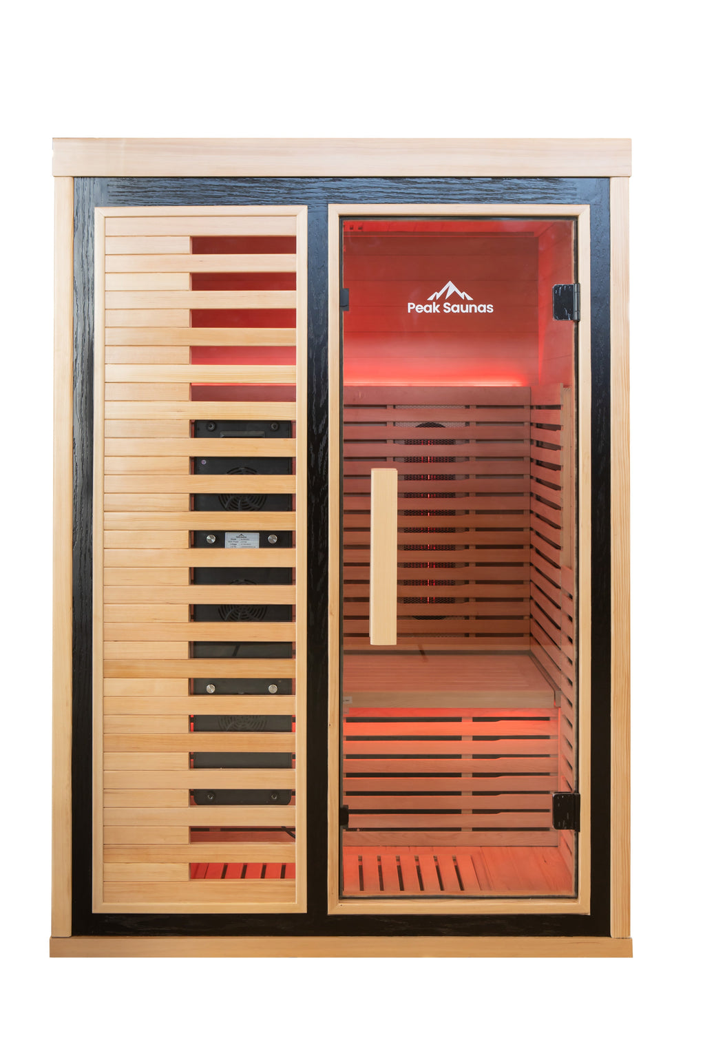 Peak Saunas Everest 2-Person Full Spectrum Infrared Sauna with XL Medical-Grade Red Light Therapy & Smart WiFi App Control