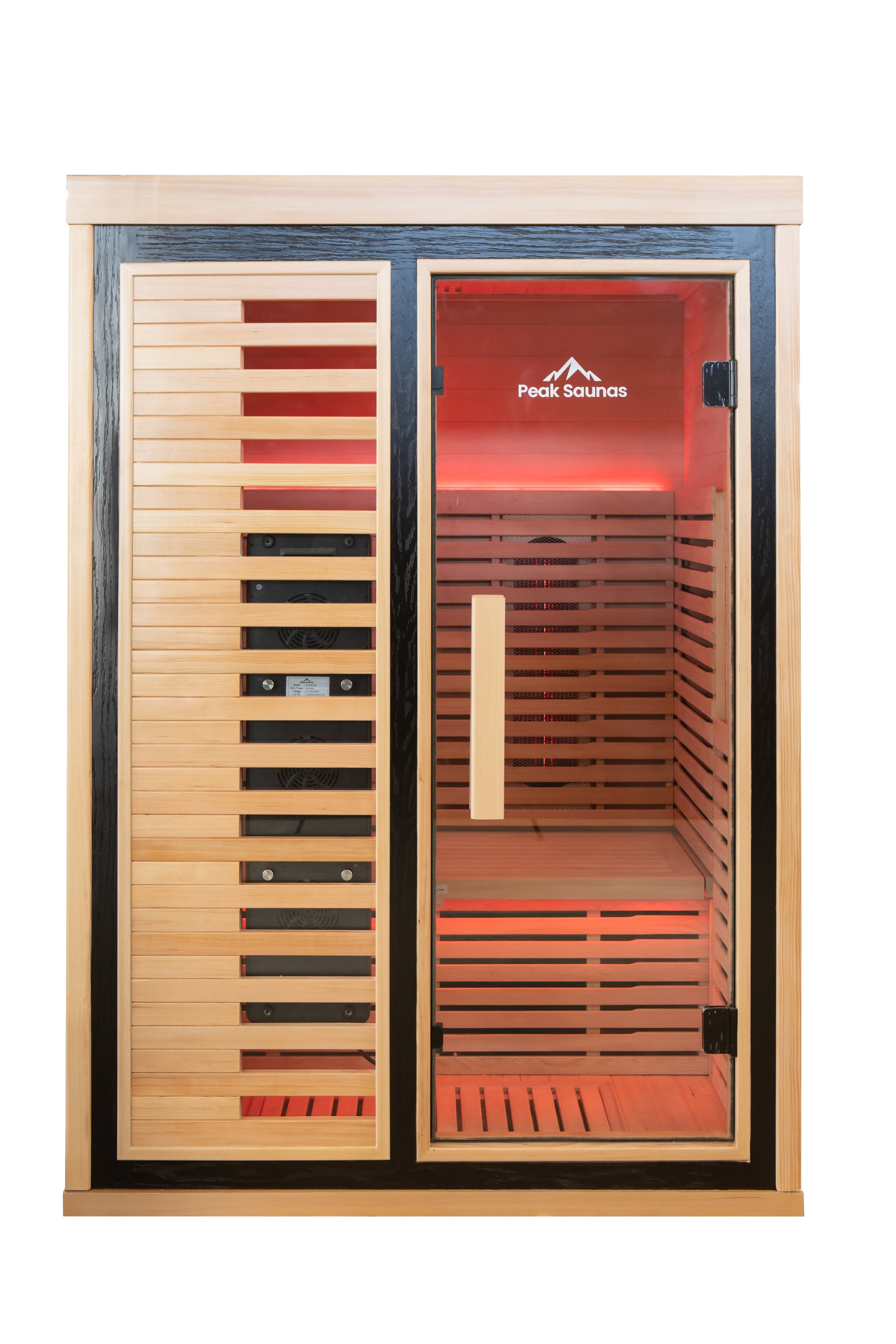 Peak Saunas Everest 2-Person Full Spectrum Infrared Sauna with XL Medical-Grade Red Light Therapy & Smart WiFi App Control