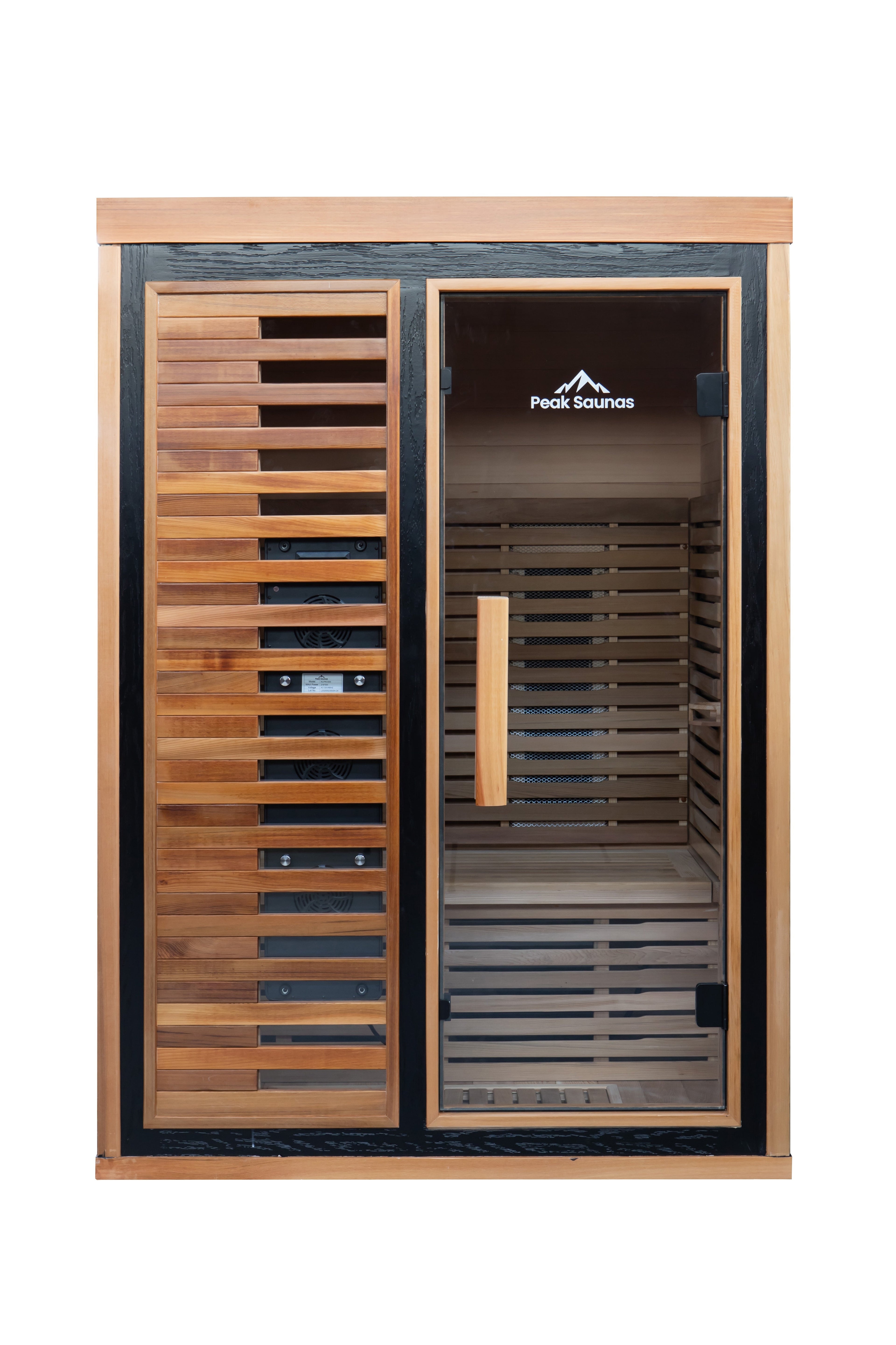 Peak Saunas Fuji 2-Person Full Spectrum Infrared Sauna with XL Medical-Grade Red Light Therapy & Smart WiFi App Control
