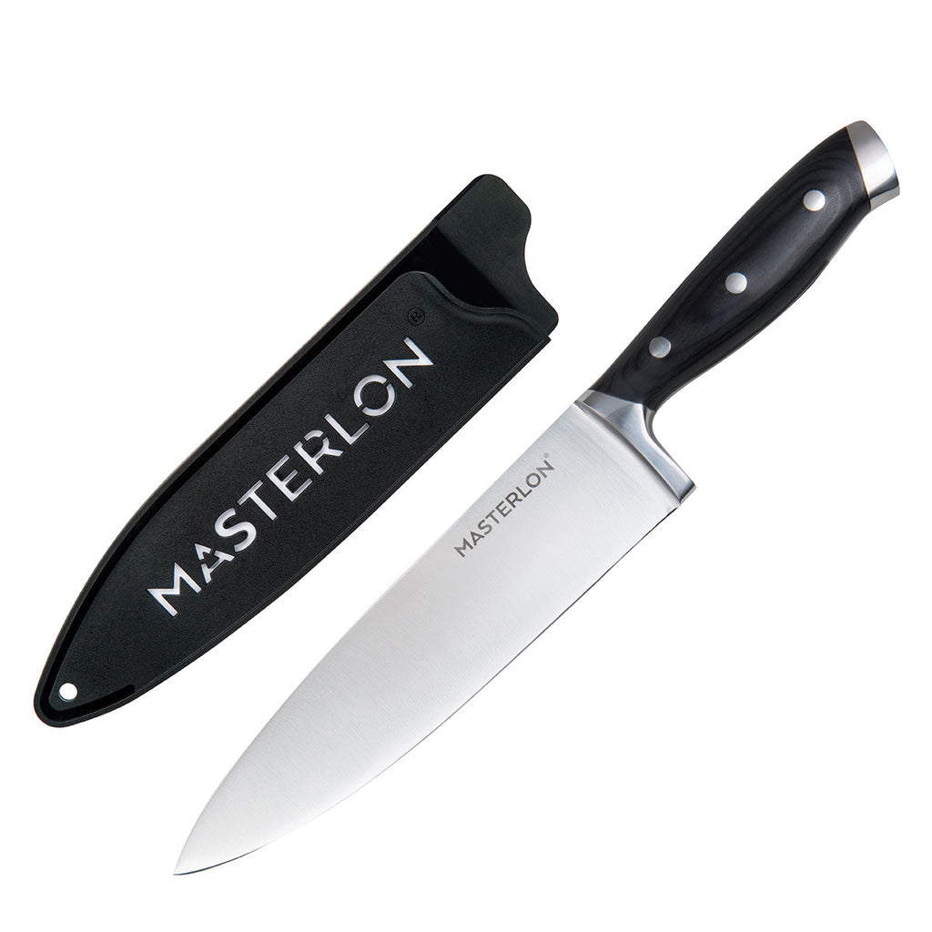 MASTERPAN Chef's Knife With Stainless Steel blade & Cover, 8" (20cm)