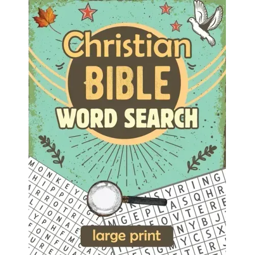 Christian Bible Word Search: Large print biblical puzzle book 8.5x11