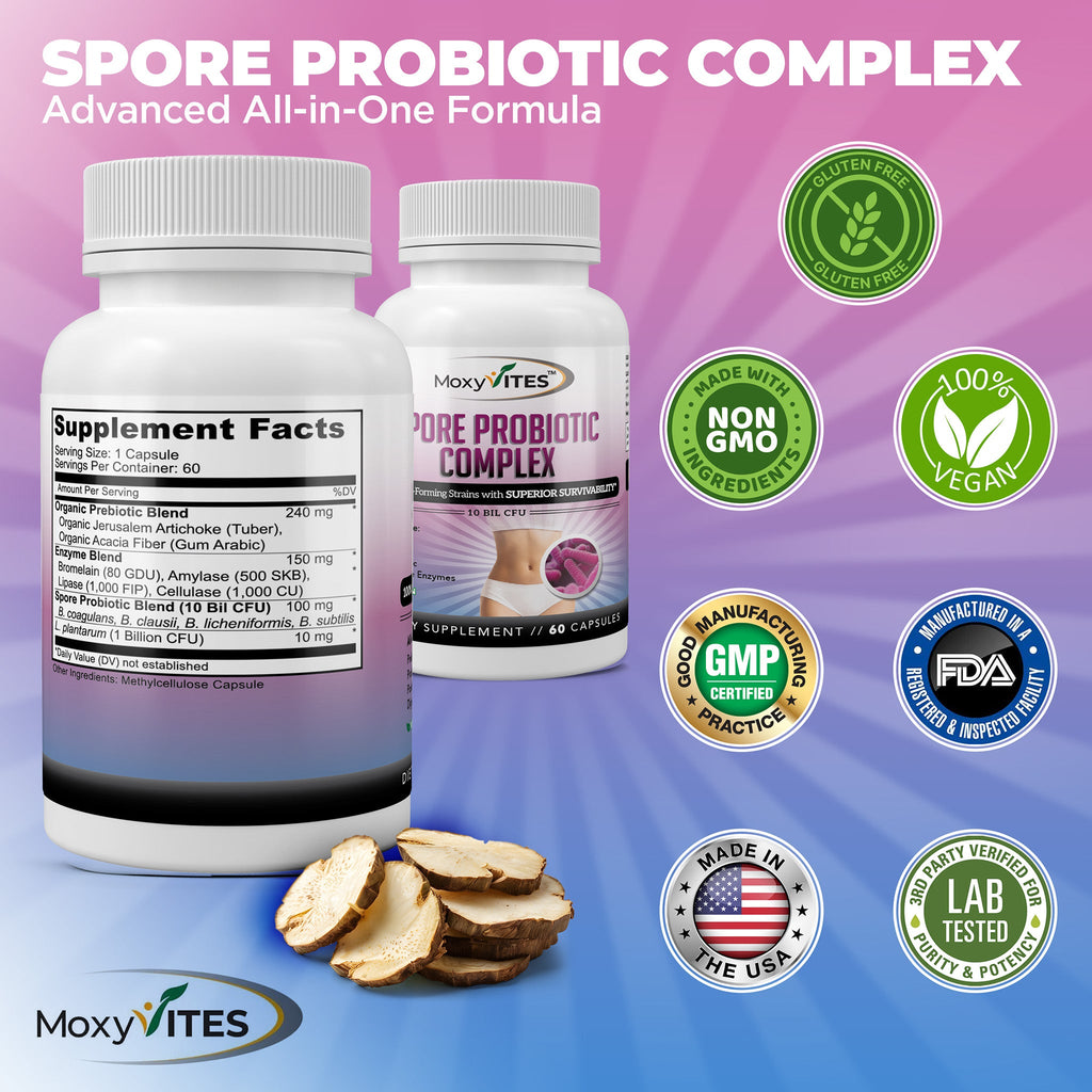 Spore Probiotic Complex with Prebiotics