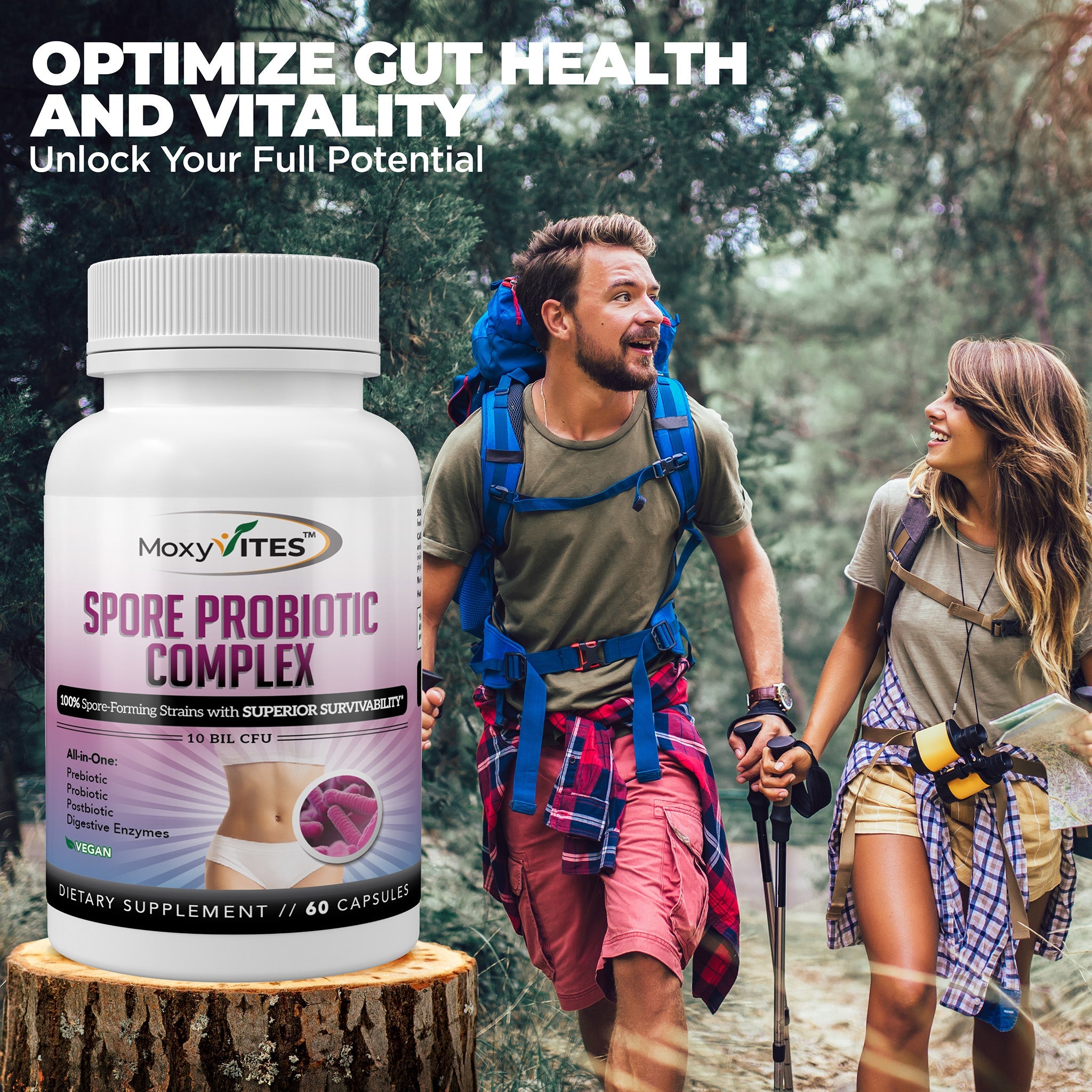 Spore Probiotic Complex with Prebiotics