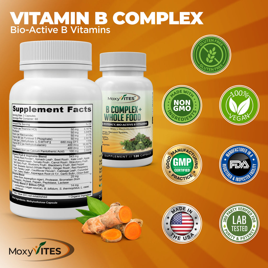 Vitamin B Complex with Whole Food
