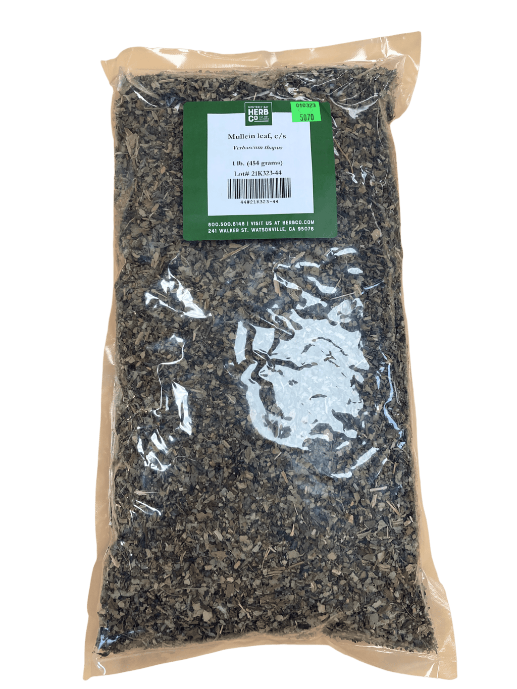 Mullein Leaf, Cut, Sifted