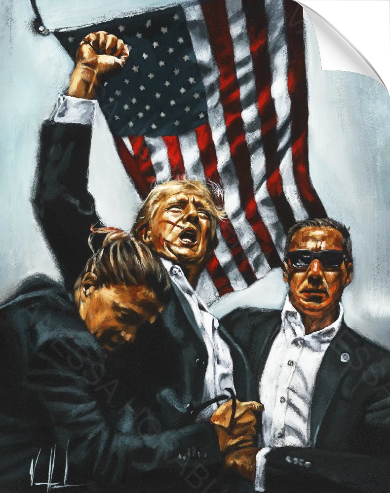 Never Surrender (White Background) - Sticker