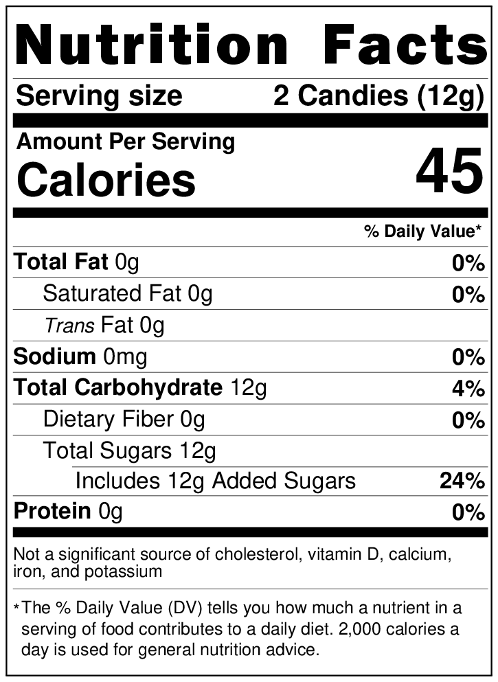 Maple Leaf Hard Candies, Individually Wrapped