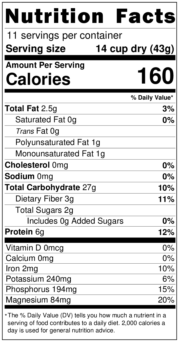 Quinoa, Tri-Color, Organic