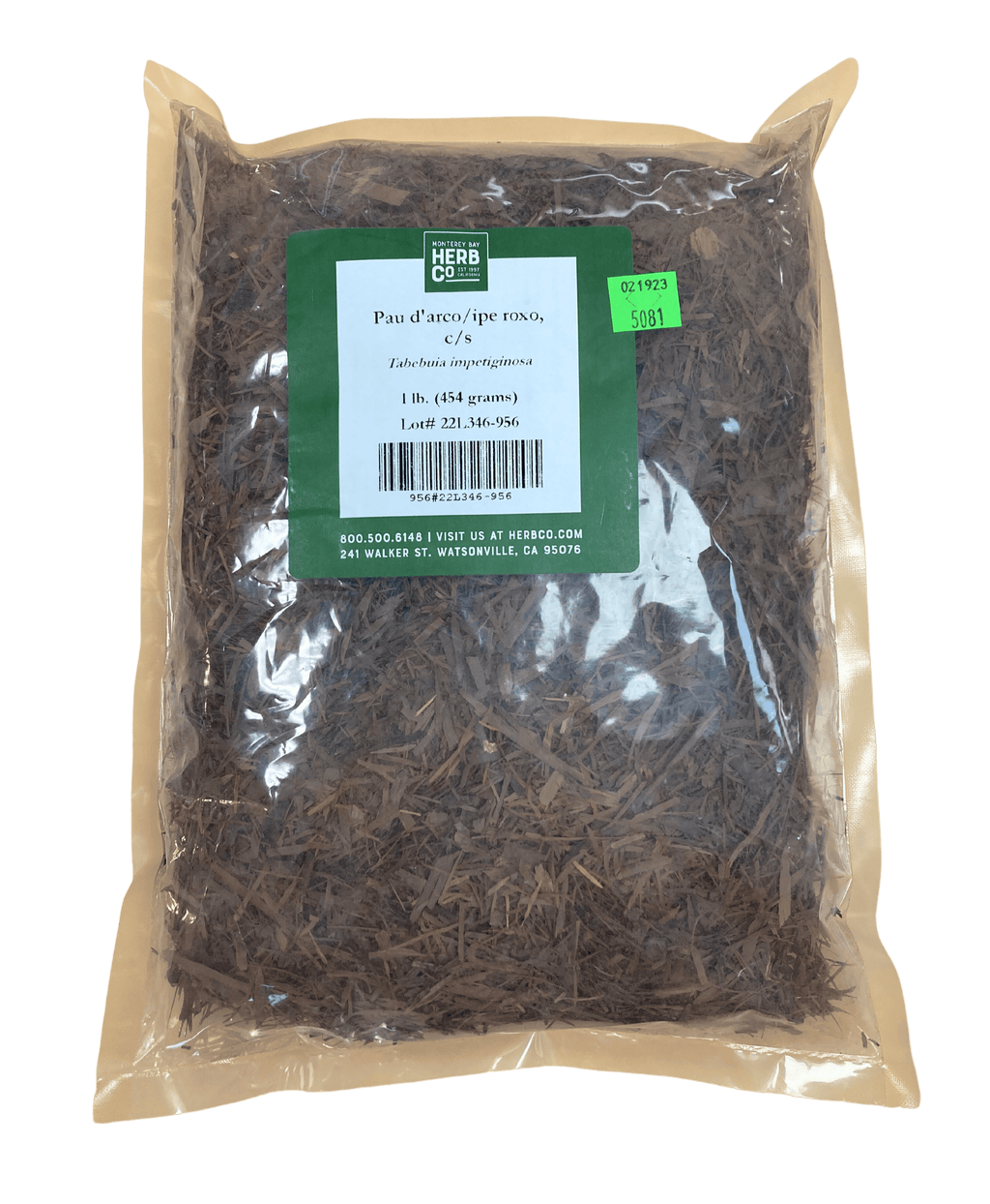 Pau D'Arco Bark, Cut, Sifted