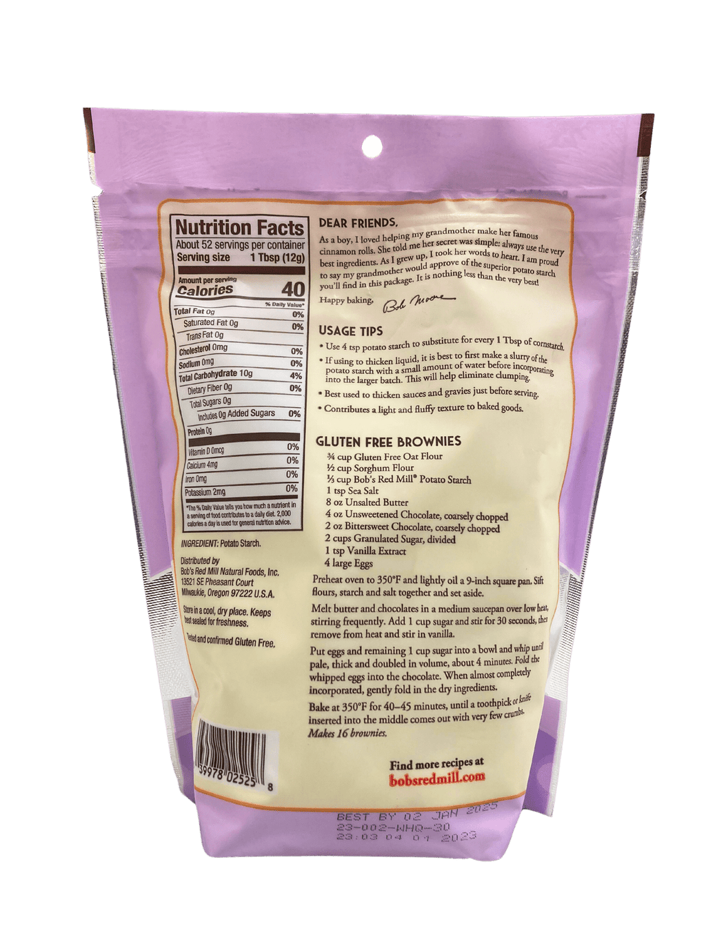 Potato Starch, Gluten-Free, Bob's Red Mill