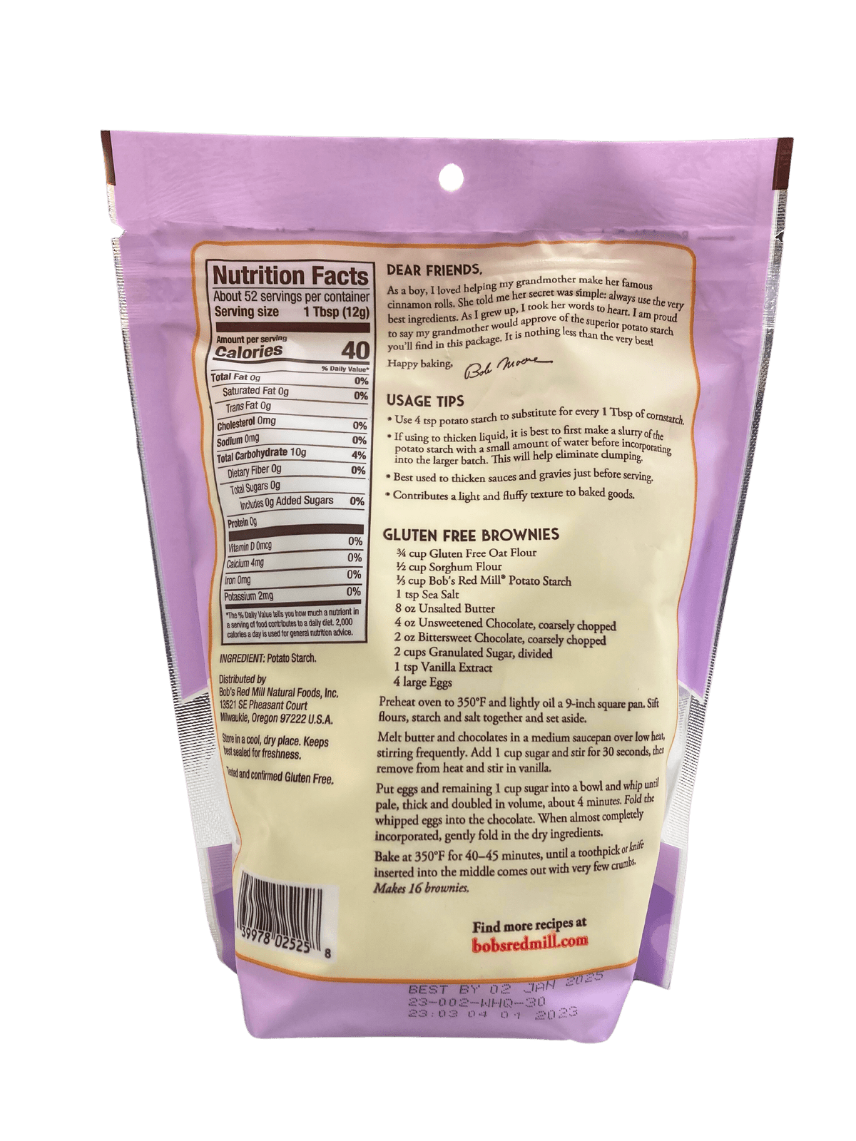 Potato Starch, Gluten-Free, Bob's Red Mill