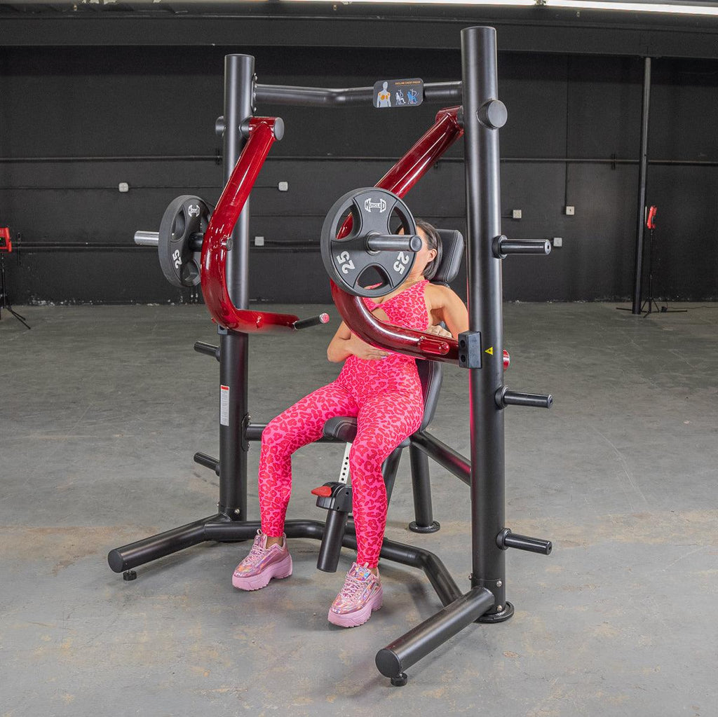 Power Leverage V2 Decline Chest Press - Muscle D Fitness