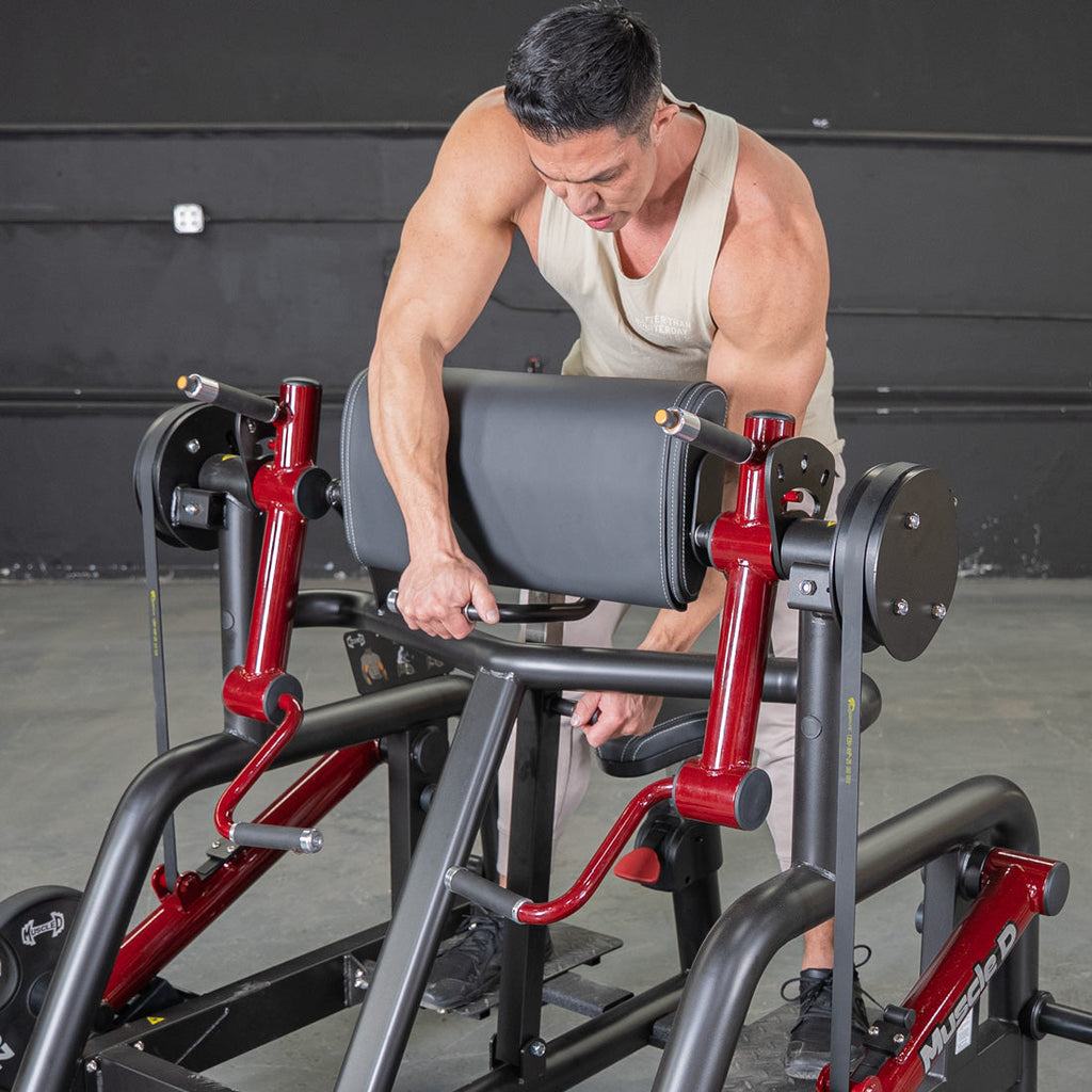 Power Leverage V2 Iso Lateral Biceps Curl / Preacher Curl - Muscle D Fitness