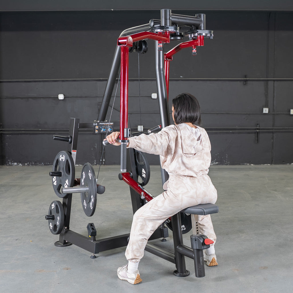 Power Leverage V2 Seated Pec Fly / Rear Delt Combo - Plate Loaded - Weight Storage Included