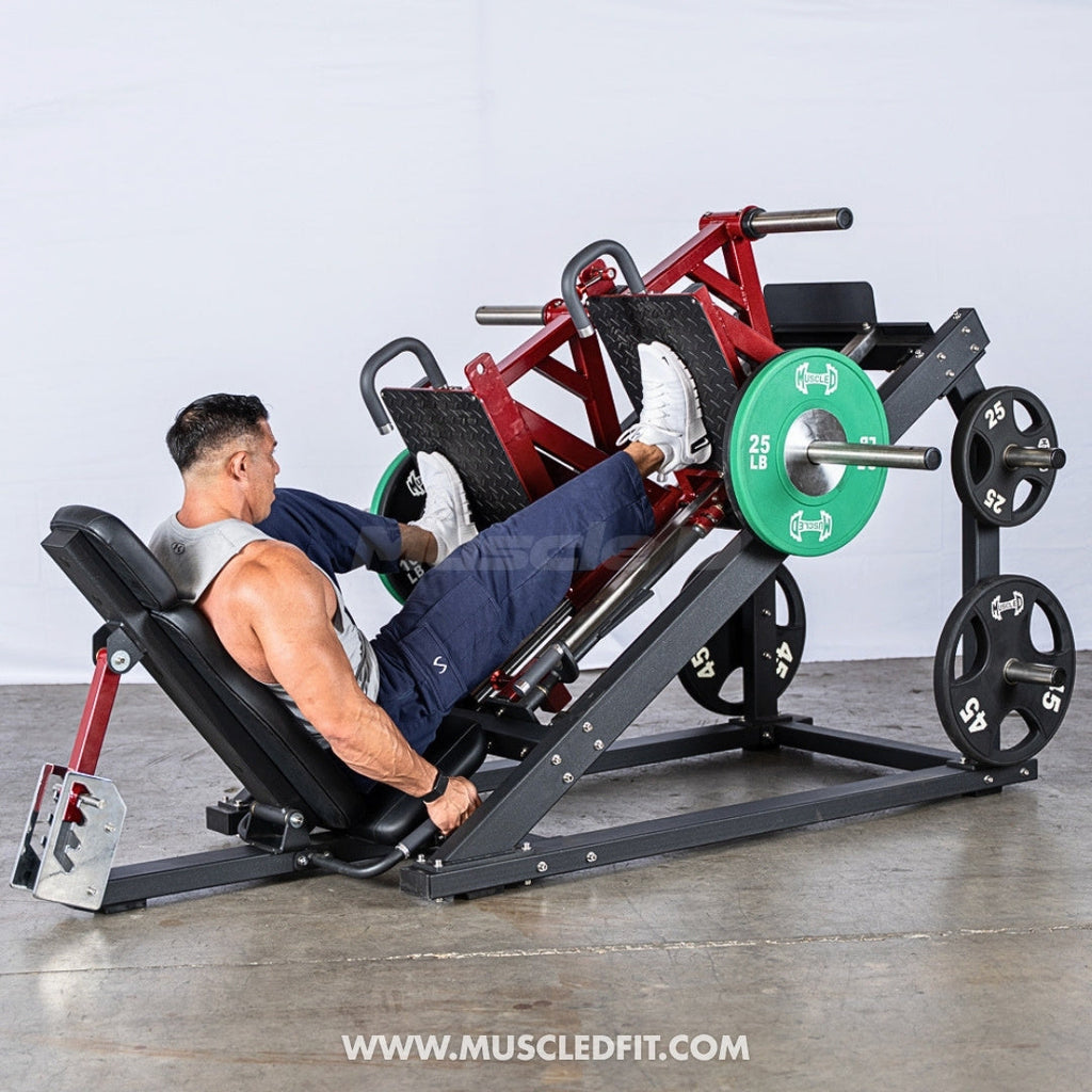 Pro Strength Dual Leg Press - Muscle D Fitness - Plate Loaded - Iso-Lateral - 45-Degree