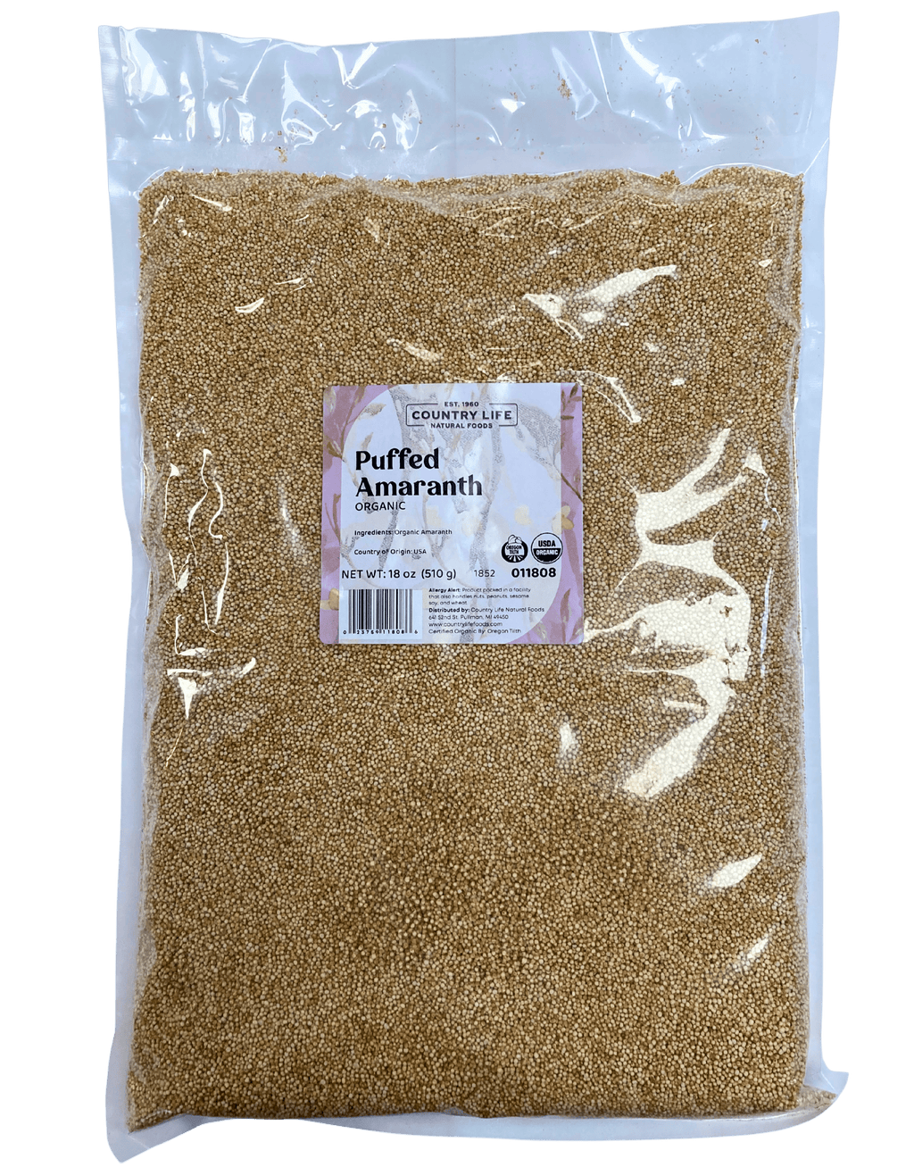 Puffed Amaranth, Organic