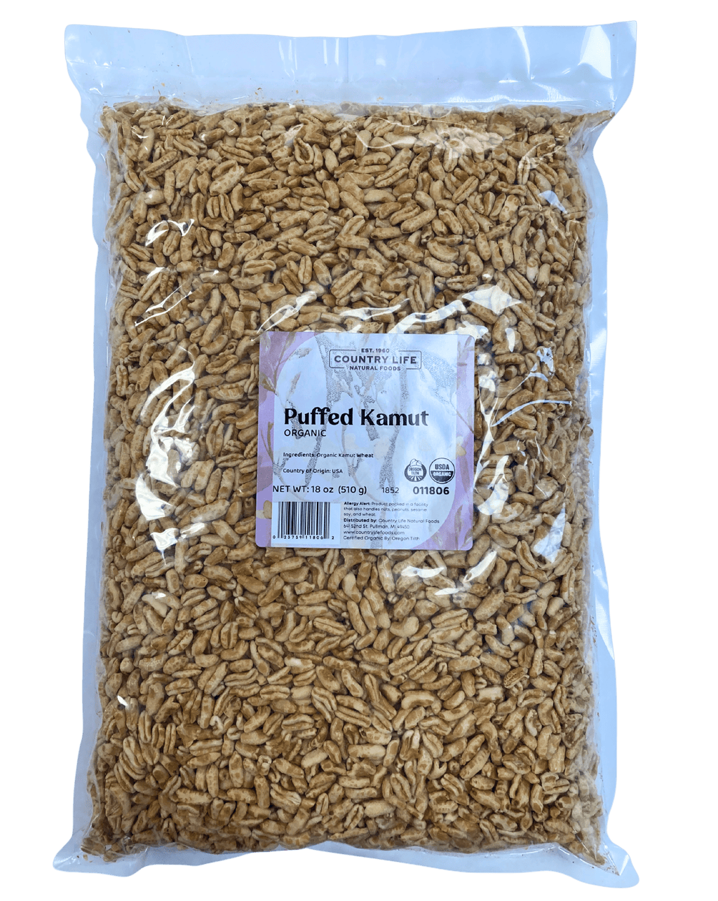 Puffed Kamut, Organic