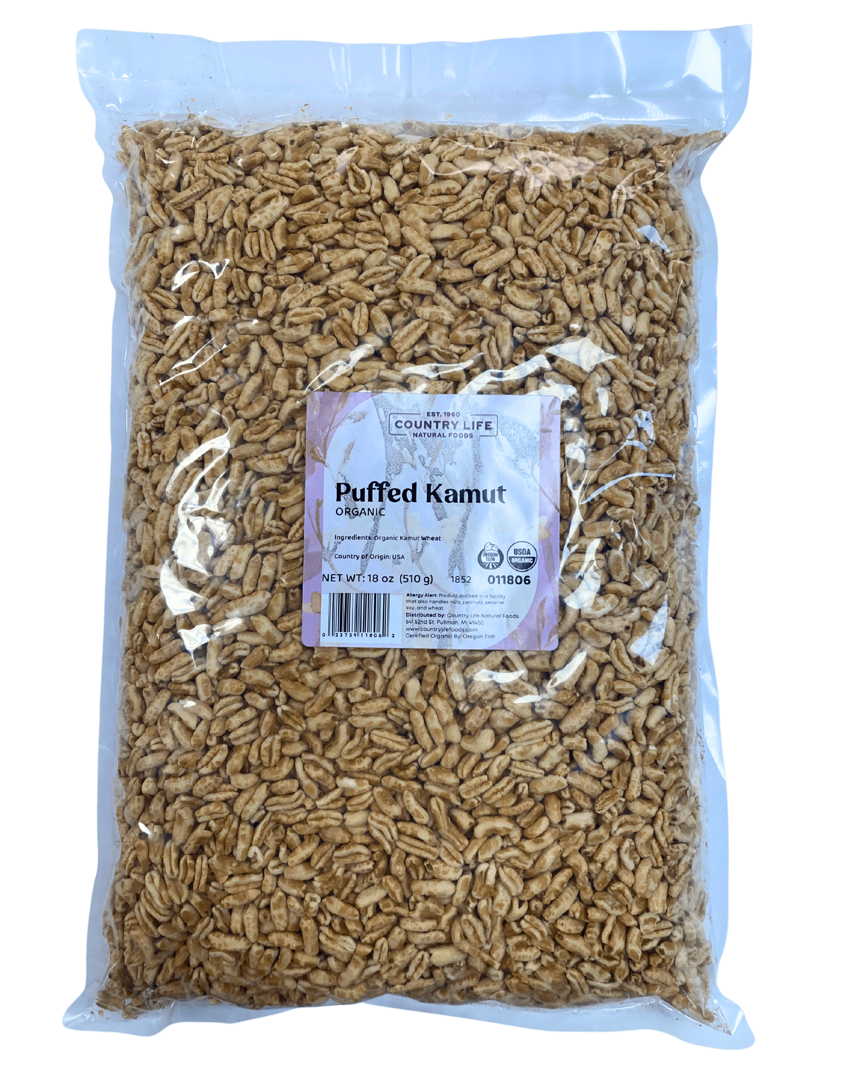 Puffed Kamut, Organic