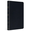 ESV Large Print Thinline Bible (Genuine Leather, Black)