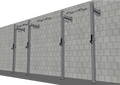 TGrip Commercial 14' Low Profile Wall Mount Rig Complete Weight Set - 3x3 Steel - Functional Multi-Grip Pull-Up - Sandwich Style J-Hooks