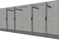 TGrip Commercial 14' Wall Mount Rig - 3x3 Steel - Functional Multi-Grip Pull-Up - Sandwich Style J-Hooks