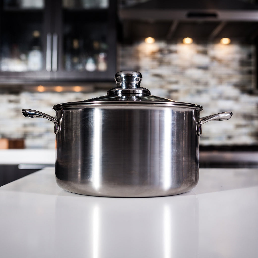 Premium Clad 6.7 qt Dutch Oven with Glass Lid - Induction