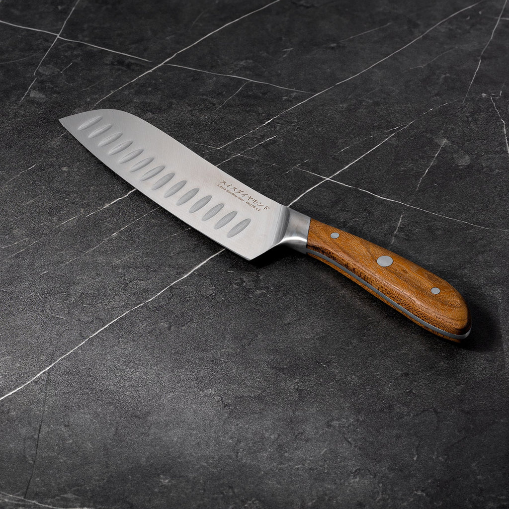 7" Damascus Santoku Knife